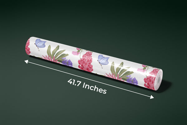 Spring Flowers Wallpaper, Seamless Pattern Mural, Oversized Custom Size Wall Art, Non-Woven, Non-Adhesive, Modern Wall Paper, Removable