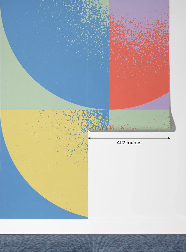 Bold Composition Wallpaper, Modern Abstract Mural, Oversized Custom Size Wall Art, Non-Woven, Non-Adhesive, Modern Wall Paper, Removable