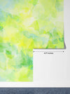 Watercolor Art Wallpaper, Green Foliage Mural, Oversized Custom Size Wall Art, Non-Woven, Non-Adhesive, Modern Wall Paper, Removable