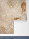 Cute Lion Baby Wallpaper, Gold Moon Mural, Oversized Custom Size Wall Art, Non-Woven, Non-Adhesive, Modern Wall Paper, Removable