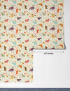 Horses, Clouds, Flowers Wallpaper, Sweet Seamless Pattern Mural, Oversized Custom Size Wall Art, Non-Woven, Non-Adhesive, Modern Wall Paper, Removable