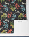 Cartoon Dinosaurs Wallpaper, Seamless Pattern Mural, Oversized Custom Size Wall Art, Non-Woven, Non-Adhesive, Modern Wall Paper, Removable