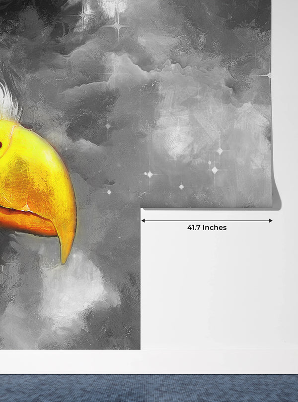 Eagle Wallpaper, Oil Painting Mural, Oversized Custom Size Wall Art, Non-Woven, Non-Adhesive, Modern Wall Paper, Removable
