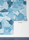 Snowflakes, Ice Colors Wallpaper, Seamless Pattern Mural, Oversized Custom Size Wall Art, Non-Woven, Non-Adhesive, Modern Wall Paper, Removable
