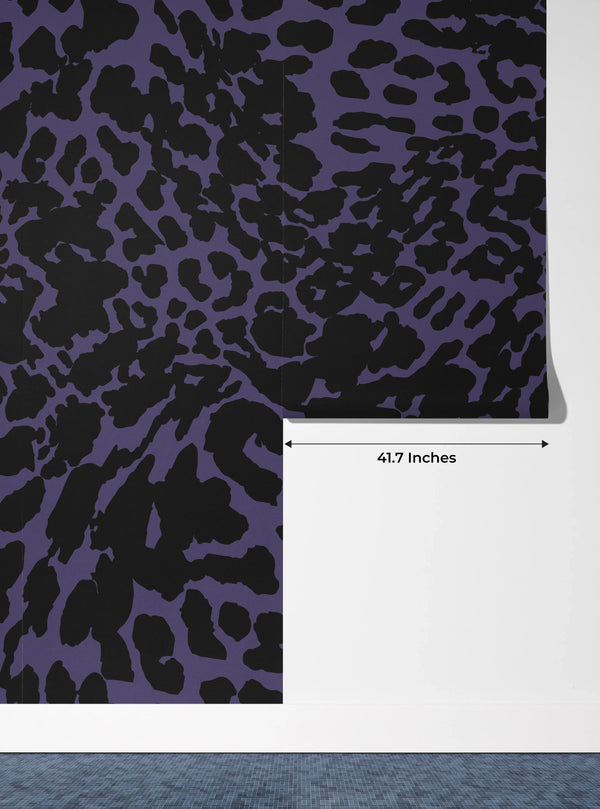 Leopard Skin Wallpaper, Seamless Pattern Mural, Oversized Custom Size Wall Art, Non-Woven, Non-Adhesive, Modern Wall Paper, Removable