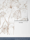 Luxury Art Wallpaper, Flower Mural, Oversized Custom Size Wall Art, Non-Woven, Non-Adhesive, Modern Wall Paper, Removable