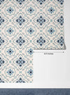 Talavera Wallpaper, Seamless Pattern Mural, Oversized Custom Size Wall Art, Non-Woven, Non-Adhesive, Modern Wall Paper, Removable