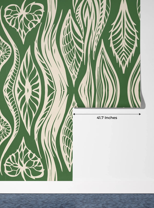 Ikat Aztech Style Wallpaper, Seamless Pattern Mural, Oversized Custom Size Wall Art, Non-Woven, Non-Adhesive, Modern Wall Paper, Removable