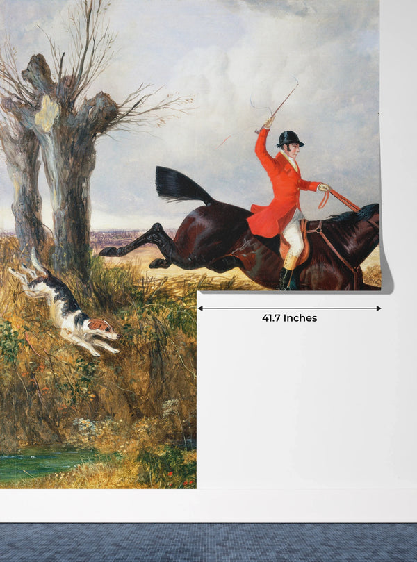 Hunting Wallpaper, Clearing Ditch Mural, Oversized Custom Size Wall Art, Non-Woven, Non-Adhesive, Modern Wall Paper, Removable
