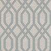 Geometric Wallpaper, 3D Embossed Modern Flocked Wallcovering, Light Gray, Silver Fabric Touch Contemporary Washable, Extra Large 177 sq ft Roll - Walloro High End Wallcoverings & More