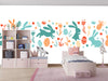 Easter Bunnies Wallpaper, Seamless Pattern Mural, Oversized Custom Size Wall Art, Non-Woven, Non-Adhesive, Modern Wall Paper, Removable