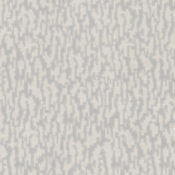 Glam Solid Color Wallpaper, Off White, Silver Rich Embossed Abstract Metallic Accents, Shimmering Design - Walloro High End Wallcoverings & More