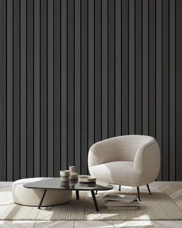 Gray Black Wall Panel, PS Wall Home Decoration Panel-Premium Quality - Walloro High End Wallcoverings & More