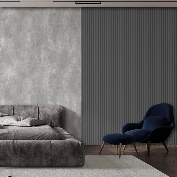 Gray Wall Panel, PS Wall Home Decoration Panel-Premium Quality - Walloro High End Wallcoverings & More