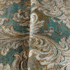 Green Rich Baroque Damask Wallpaper Deep Embossed Shimmering Vintage Design - Walloro High End Wallcoverings & More