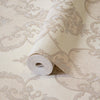 Italian Damask Embossed Wallpaper, Sparkling Neutral Colors Luxury Wallcovering - Walloro High End Wallcoverings & More