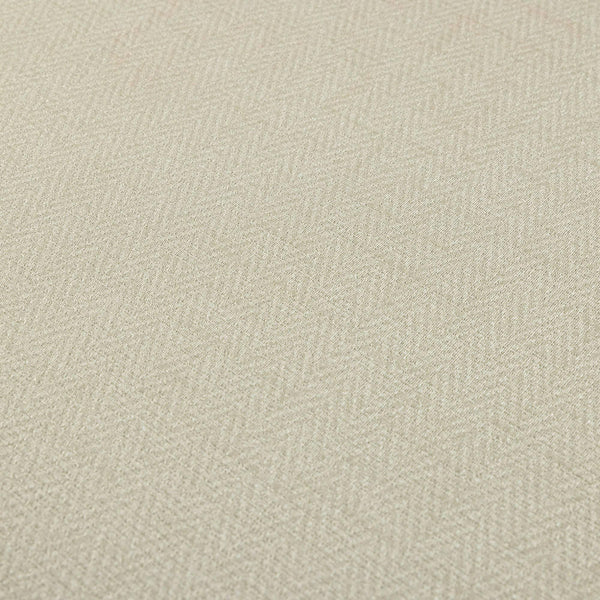 Ivory Chevron Wallpaper, Textured Modern Fabric Like Wallcovering, Solid Neutral Colors - Walloro High End Wallcoverings & More