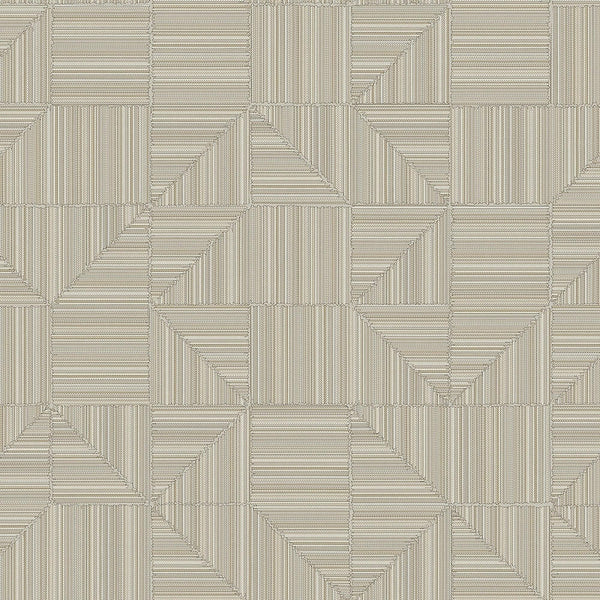Ivory Modern Geometric Shapes Wallpaper, Embossed Rich Textured Contemporary Wallcovering - Walloro High End Wallcoverings & More