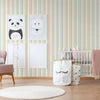 Kids Room Striped Textured Wallpaper, Colorful, Boys Girls Bedroom Wallpaper, Nursery Wallpaper, 114 sq ft Roll, Kids Bathroom Wallpaper - Walloro High End Wallcoverings & More