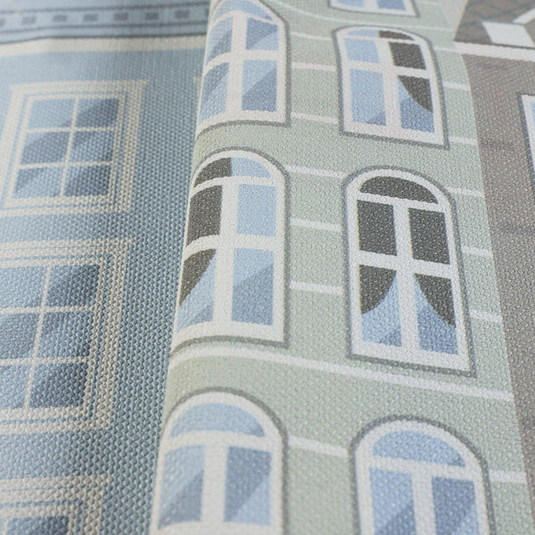 Kids Room Wallpaper, Textured Wallpaper, Apartments Cityscape Scene Boys Girls Bedroom Wall Paper, Nursery Wallcovering, 114 sq ft, Unisex - Walloro High End Wallcoverings & More