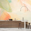 Pastel Colors Wallpaper, Acrylic Paint Strokes Mural, Oversized Custom Size Wall Art, Non-Woven, Non-Adhesive, Modern Wall Paper, Removable