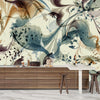 Liquid Watercolor Wallpaper, Abstract Flow Mural, Oversized Custom Size Wall Art, Non-Woven, Non-Adhesive, Modern Wall Paper, Removable