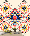 Ikat Colorful Wallpaper, Seamless Pattern Mural, Oversized Custom Size Wall Art, Non-Woven, Non-Adhesive, Modern Wall Paper, Removable