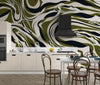 Retro Striped Wallpaper, Seamless Pattern Mural, Oversized Custom Size Wall Art, Non-Woven, Non-Adhesive, Modern Wall Paper, Removable