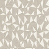 Light Beige Geometric Triangle Wallpaper, 3D Embossed Shiny Wallcovering, Abstract Pattern, Home Commercial Use - Walloro High End Wallcoverings & More