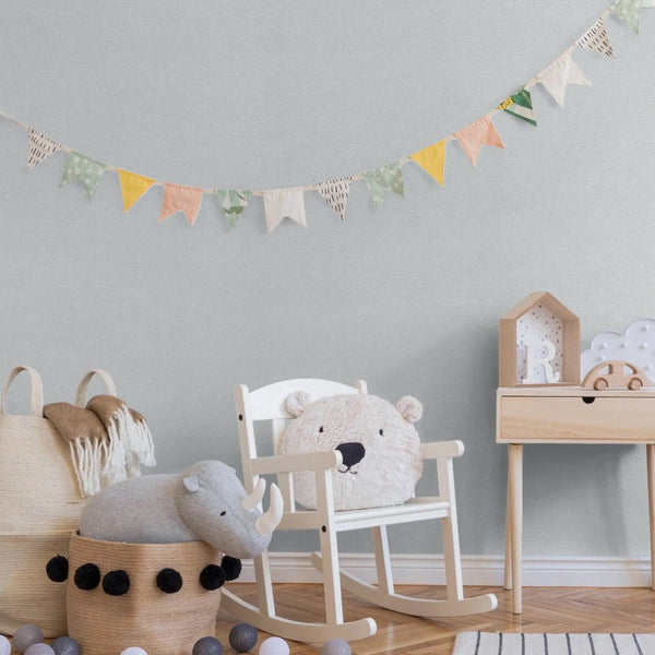 Light Gray Linen Textured Modern Textured Wallpaper, Brown Solid Color Fabric Touch Contemporary Wallcovering - Walloro High End Wallcoverings & More