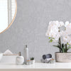 Light Gray Sleek Embossed finish Solid Color Wallpaper, Abstract Modern Minimalist Rich Textured Wallcovering - Walloro High End Wallcoverings & More
