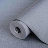 Linen Textured Modern Textured Wallpaper, Dark Gray Solid Color Fabric Touch Contemporary Wallcovering - Walloro High End Wallcoverings & More