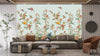 Branches Wallpaper, Flowers Mural, Oversized Custom Size Wall Art, Non-Woven, Non-Adhesive, Modern Wall Paper, Removable