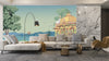 Mughal Garden Wallpaper, Arch Dome Mural, Oversized Custom Size Wall Art, Non-Woven, Non-Adhesive, Modern Wall Paper, Removable