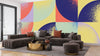 Bold Composition Wallpaper, Modern Abstract Mural, Oversized Custom Size Wall Art, Non-Woven, Non-Adhesive, Modern Wall Paper, Removable