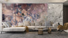 Flowers Wallpaper, Fresco Mural, Oversized Custom Size Wall Art, Non-Woven, Non-Adhesive, Modern Wall Paper, Removable