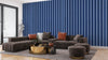 WPC Wood Wallpaper, Lite Blue Mural, Oversized Custom Size Wall Art, Non-Woven, Non-Adhesive, Modern Wall Paper, Removable