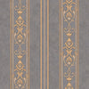 Luxury Deep Embossed Striped Wallpaper, Dark Washed Damask 3D Textured Wallcovering, Traditional, Large 114 sqft Roll, Living Room Wallpaper - Walloro High End Wallcoverings & More