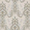Luxury Textured Embossed Flowered Gray, Home Wall Decor, Aesthetic Wallpaper, Textured Wallcovering Non-Adhesive- 41.7”W X 393”H - Walloro High End Wallcoverings & More