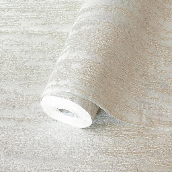 Modern Abstract 3D Embossed Wallpaper, White Urban Chic Metallic Accent Wallcovering, Glitter - Walloro High End Wallcoverings & More