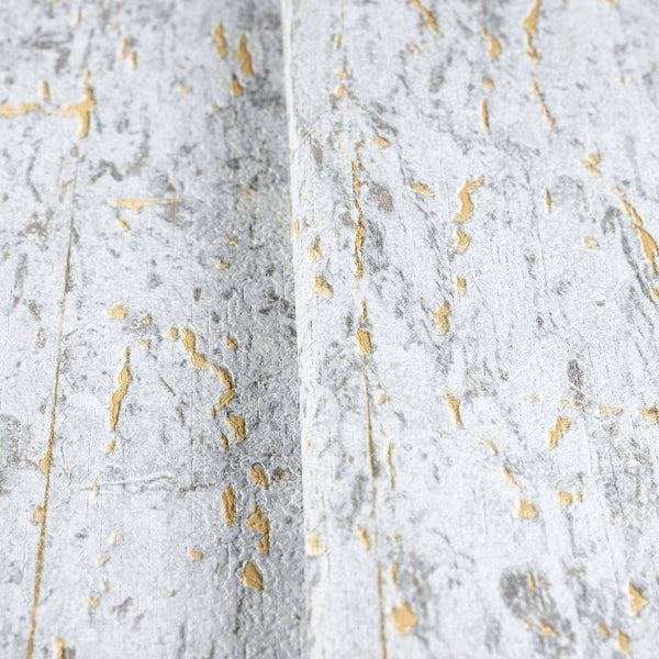 Modern Cork Embossed Wallpaper, Rich Textured Wallcovering, Gray, Traditional, Camper Van Log Cabin Decor, Large 114 sq ft Roll, Washable - Walloro High End Wallcoverings & More