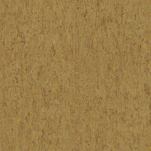 Modern Cork Shiny Gold Embossed Wallpaper, Rich Textured Wallcovering, Traditional, Camper Van Log Cabin, Large 114 sq ft Roll, Washable - Walloro High End Wallcoverings & More