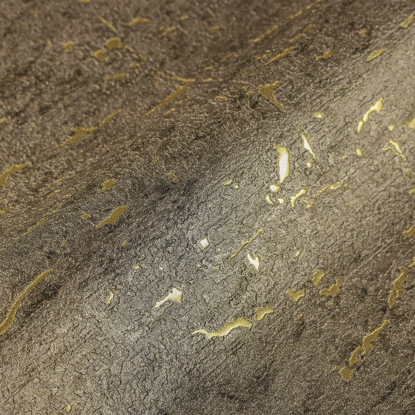 Modern Dark Cork Embossed Wallpaper, Rich Textured Wallcovering, Traditional, Camper Van Log Cabin Decor, 114 sq ft, Metallic Brown Gold - Walloro High End Wallcoverings & More