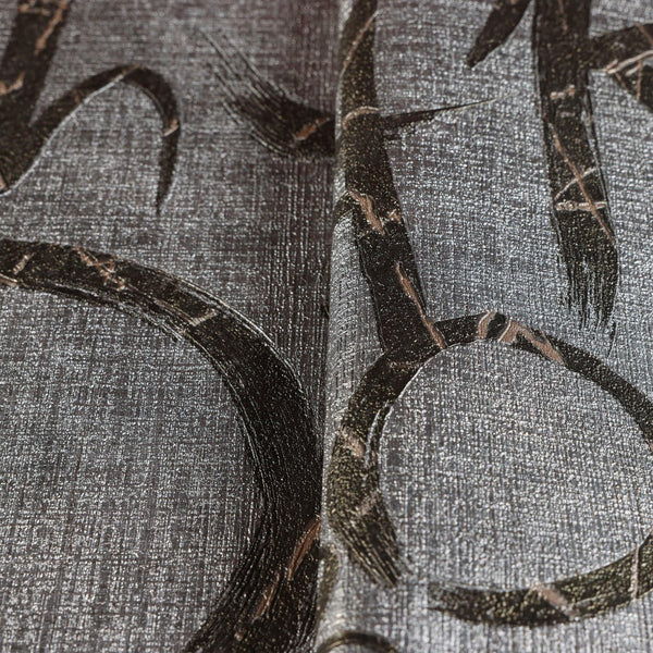 Modern Letters Wallpaper, Silver Rich Textured Wallcovering, Traditional, Kids Room, Large 114 sq ft Roll, Washable, Alphabets Wallpaper - Walloro High End Wallcoverings & More