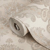 Modern Light Color Damask Wallpaper, Home Wall Decor, Aesthetic Wallpaper, Textured Wallcovering Non-Adhesive and Non-Peel and Stick - Walloro High End Wallcoverings & More