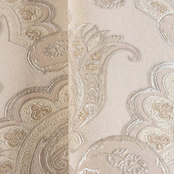 Modern Light Color Damask Wallpaper, Home Wall Decor, Aesthetic Wallpaper, Textured Wallcovering Non-Adhesive and Non-Peel and Stick - Walloro High End Wallcoverings & More