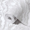 Modern Light Color Marble Wallpaper, White Home Wall Decor, Marbled Textured Wall Covering Non-Adhesive, Non-Peel and Stick, 177 sq ft Roll - Walloro High End Wallcoverings & More