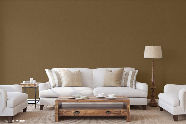 Modern Neutral Embossed Wallpaper, Shiny Brown 3D Linen Textured, Wallcovering, Traditional, Extra Large 114 sq ft Roll, Fabric - Walloro High End Wallcoverings & More