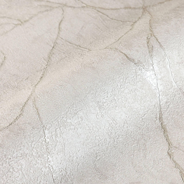 Modern Stone Embossed Wallpaper, Cream Color Vein Pattern, Abstract Marble Design Home Wall Decor, Aesthetic Wallpaper, Textured Wallcovering - Walloro High End Wallcoverings & More