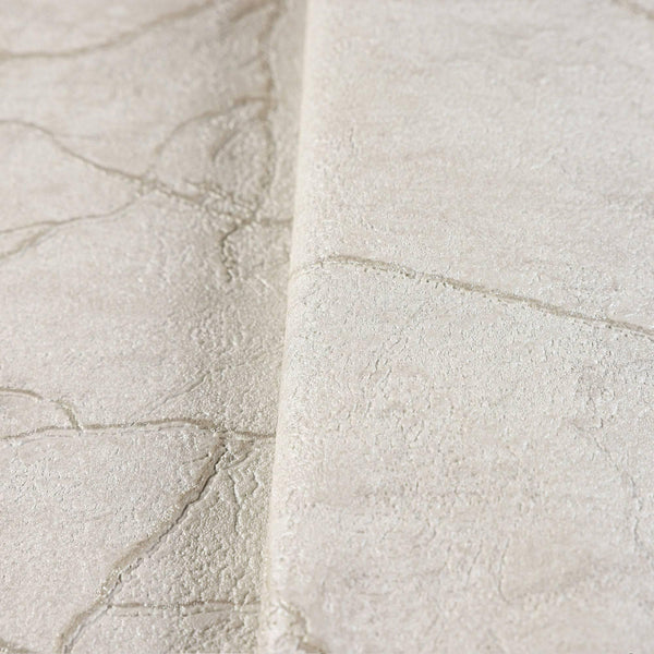 Modern Stone Embossed Wallpaper, Cream Color Vein Pattern, Abstract Marble Design Home Wall Decor, Aesthetic Wallpaper, Textured Wallcovering - Walloro High End Wallcoverings & More
